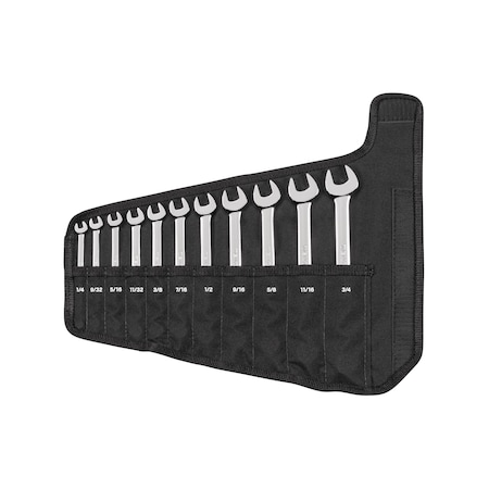 Tekton Combination Wrench Set with Pouch, 11-Piece (1/4 - 3/4 in.) WCB94101